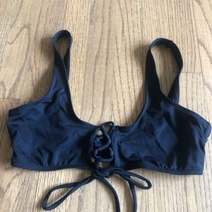 Brand new without tag LSpace bikini top M black